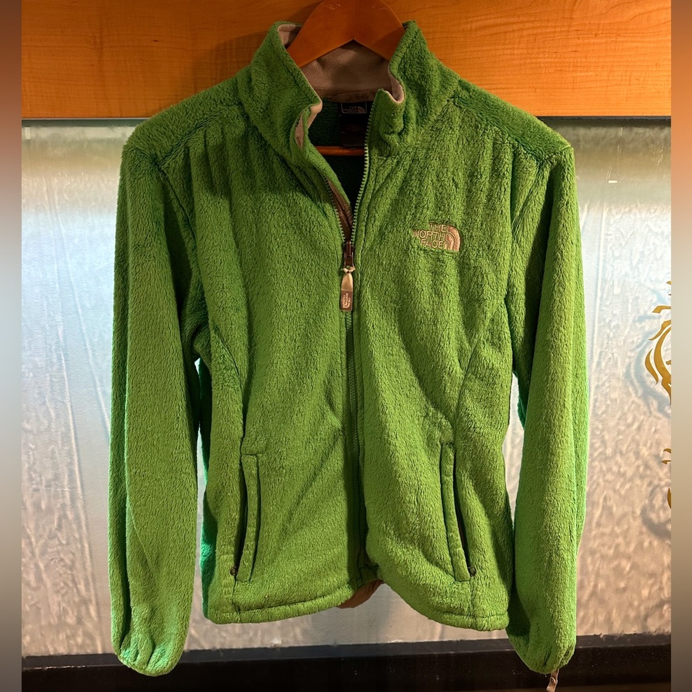 North face, fuzzy zip up